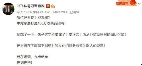 叶飞最新爆料的上市公司,揭秘上市公司内幕交易黑幕  第2张